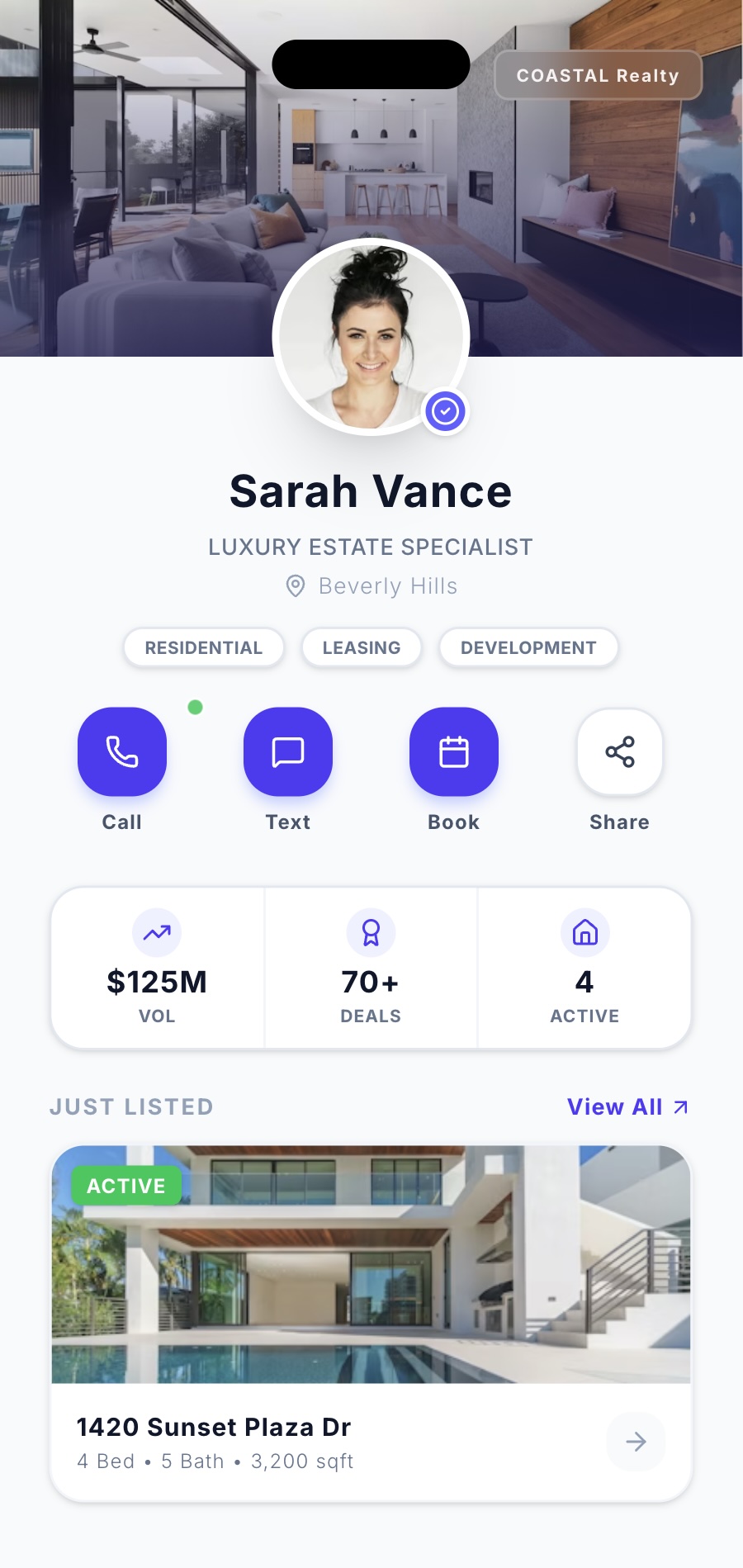 AgentsCard Sample Microsite Preview