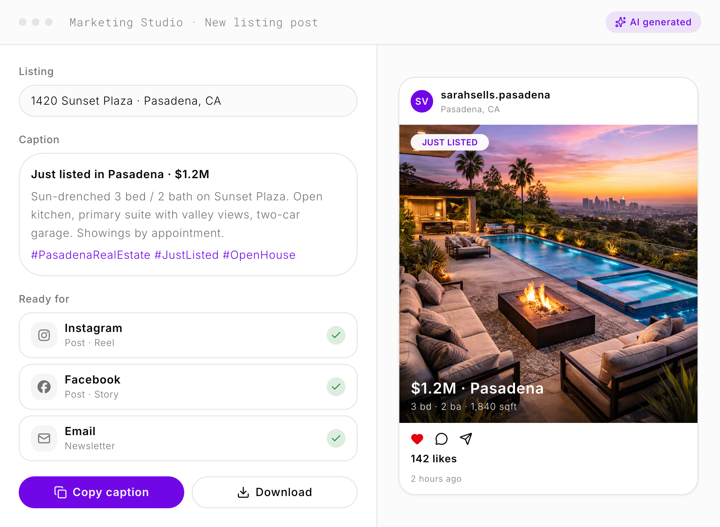 The AgentsCard Marketing Studio