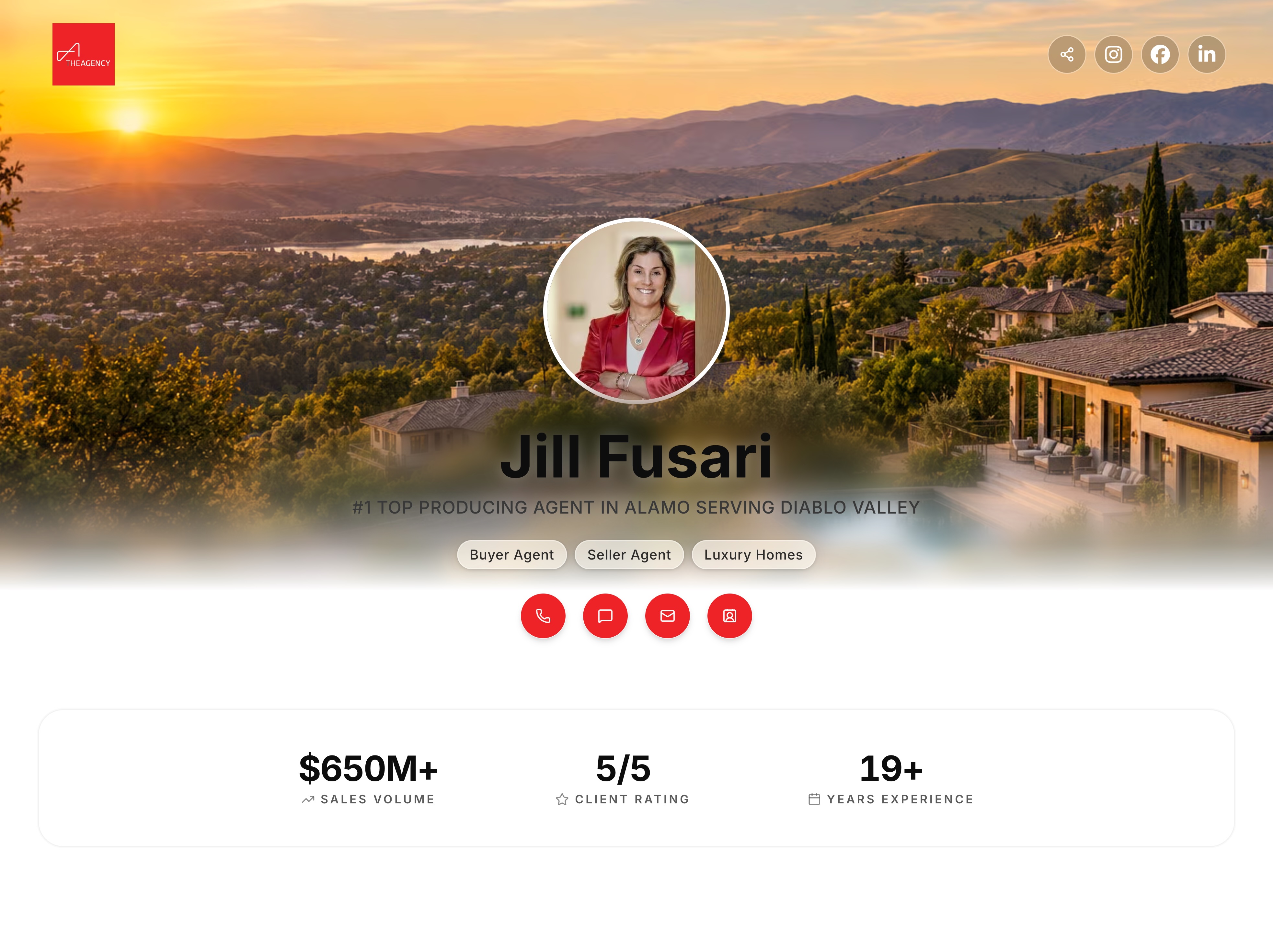Jill Fusari's AgentsCard microsite