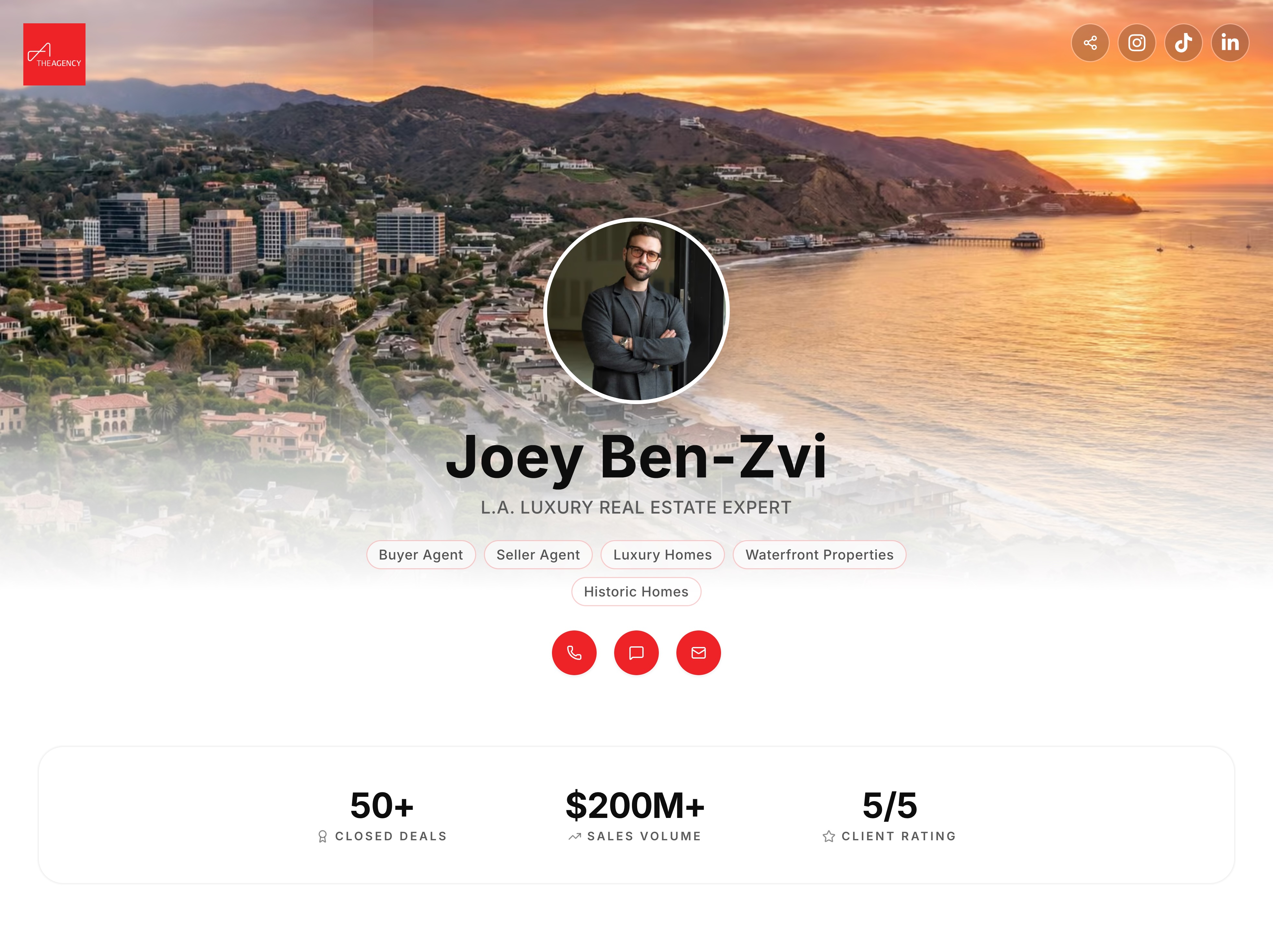 Joey Ben-Zvi's AgentsCard microsite