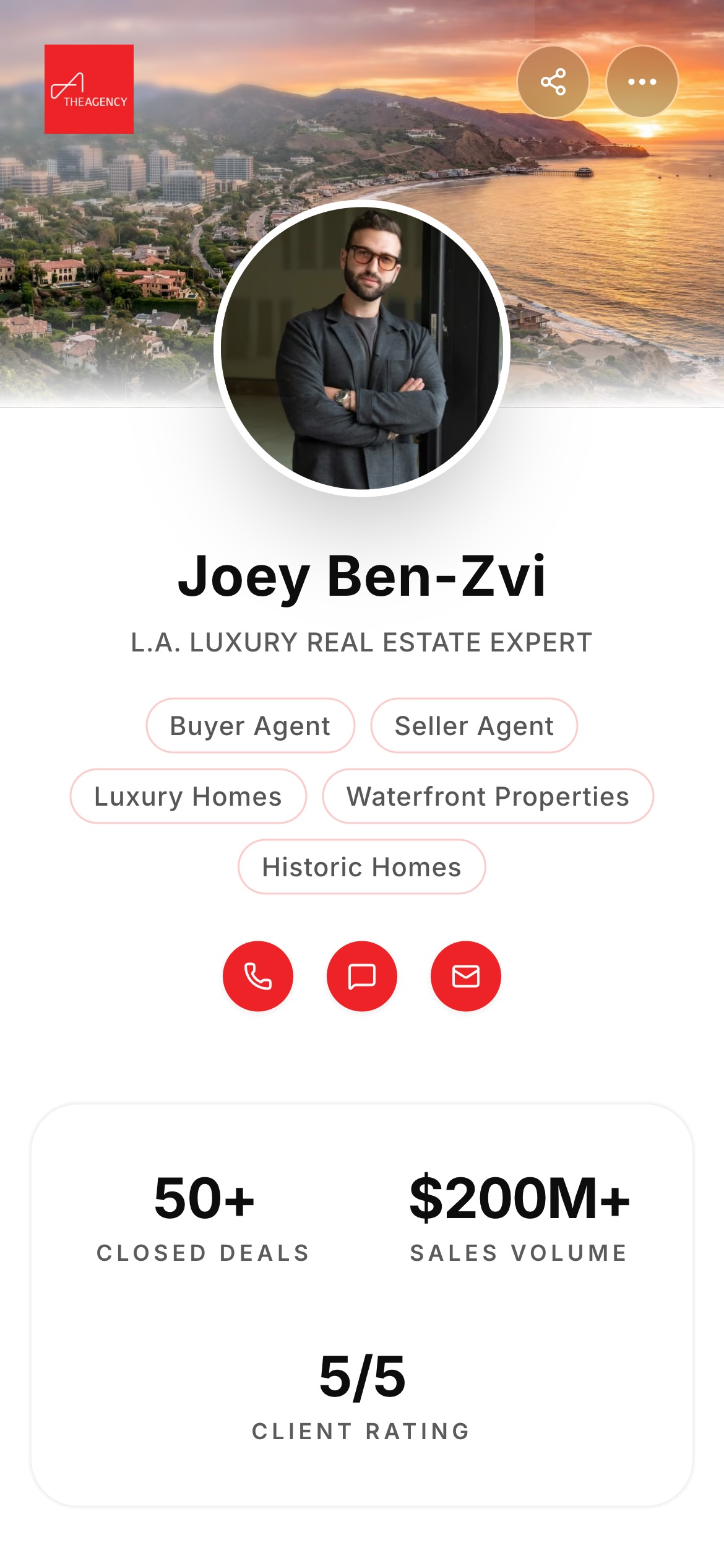 Joey Ben-Zvi's AgentsCard microsite