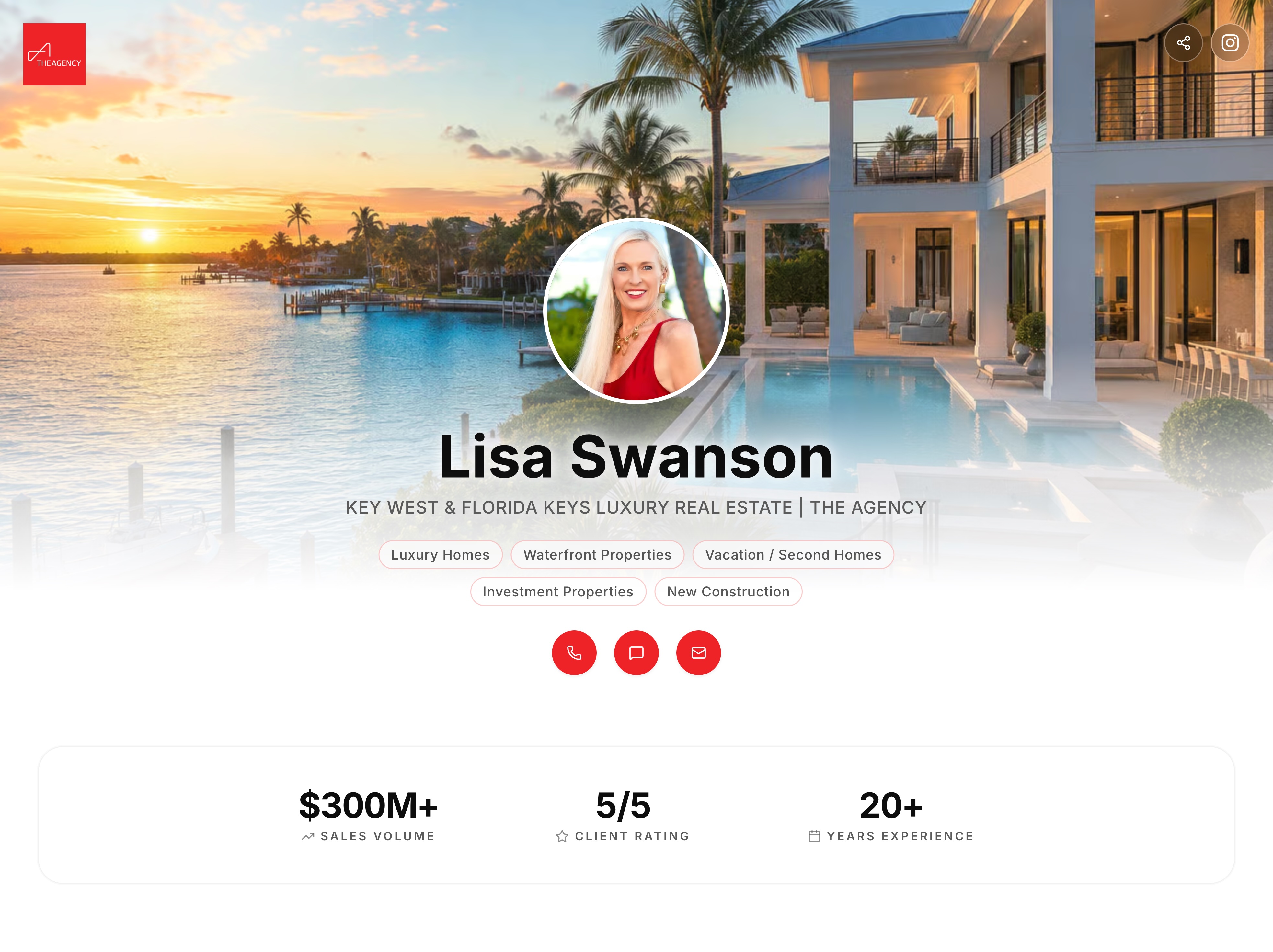 Lisa Swanson's AgentsCard microsite