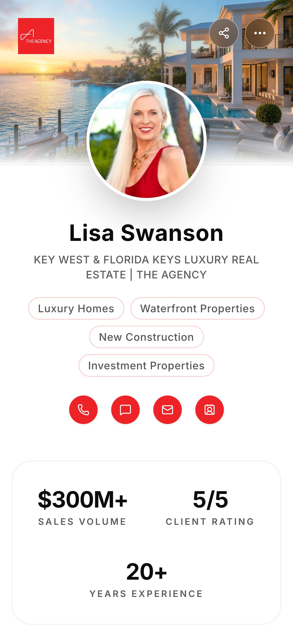 Lisa Swanson's AgentsCard microsite