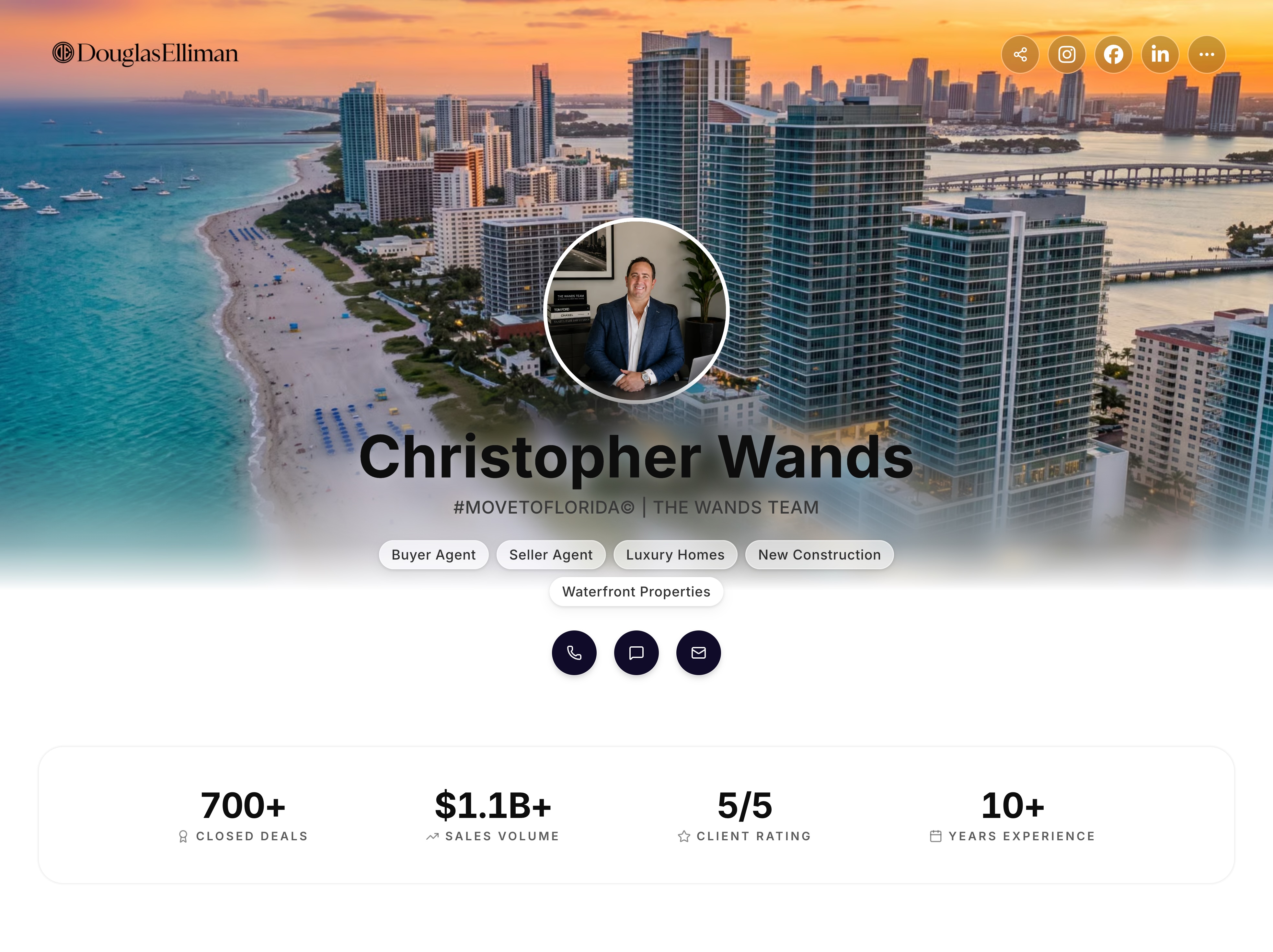 Christopher Wands's AgentsCard microsite
